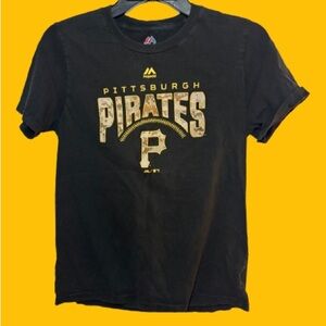 Pittsburgh Pirates Black T-Shirt Boys Large